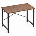 Rechteckiger Schreibtisch in Braun/Schwarz, 120 x 60 x 75 cm